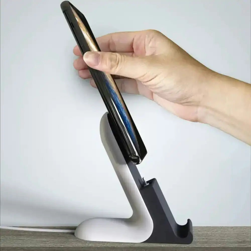 Practical Desktop Wireless Charging Phone Stand