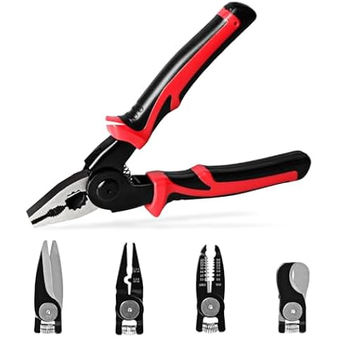 5-in-1 Interchangeable Head Pliers Tool Set