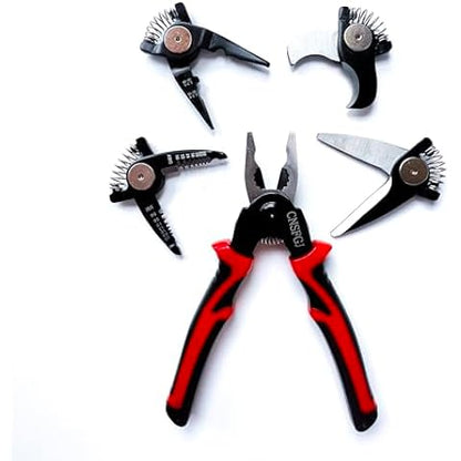 5-in-1 Interchangeable Head Pliers Tool Set