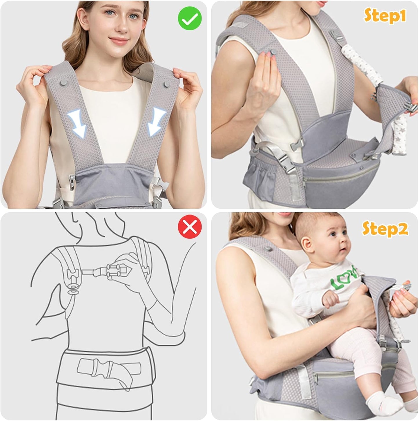 2025 New Style Newborn Ergonomic Baby Carrier Backpack