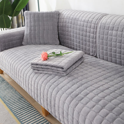 Plush  Sofa Cover