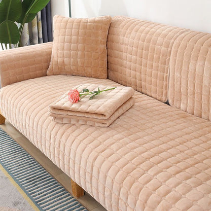 Plush  Sofa Cover