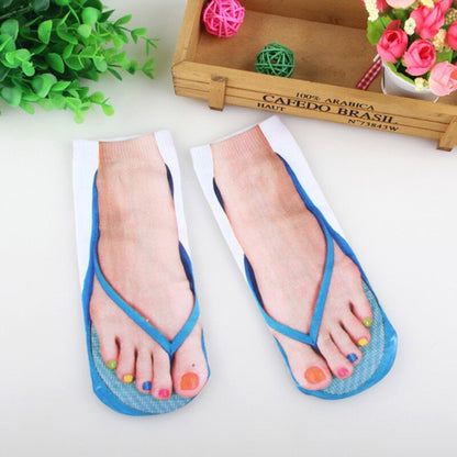 3D Flip Flops Fun Socks