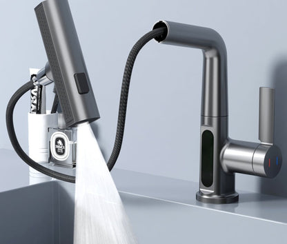 Lift-Up Waterfall Basin Faucet