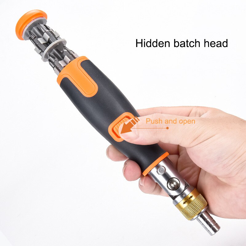 Portable ratchet screwdriver set 10 in 1 hidden screwdriver