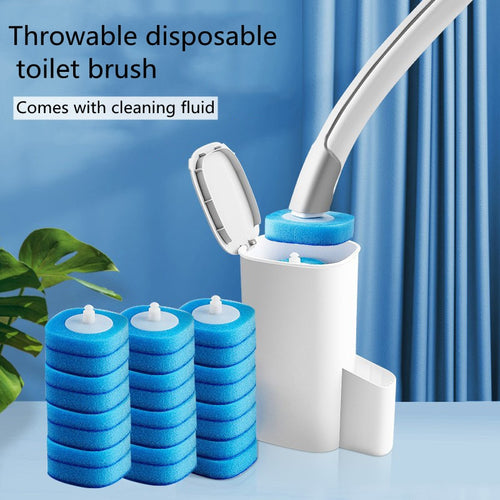 Disposable toilet brush