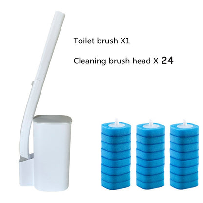 Disposable toilet brush