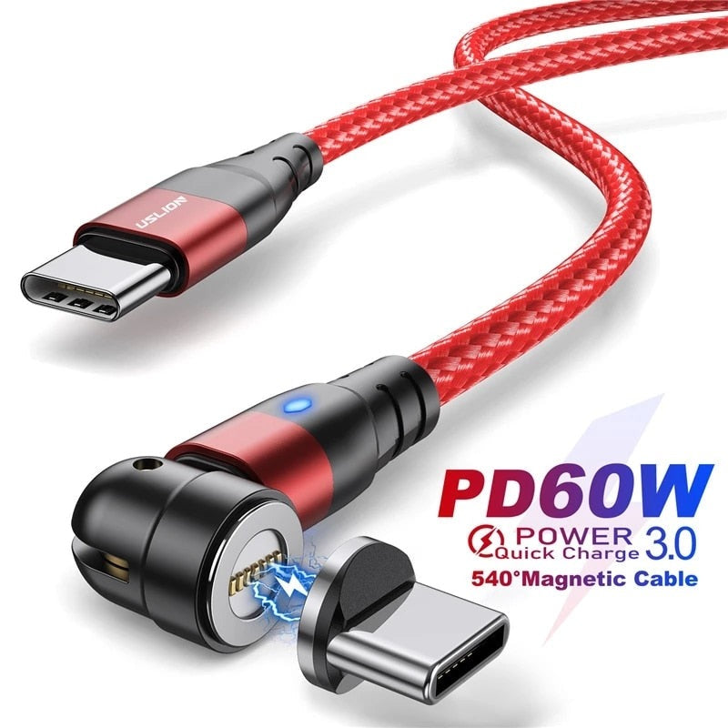 60W Magnetic Cable Quick Charge 4.0