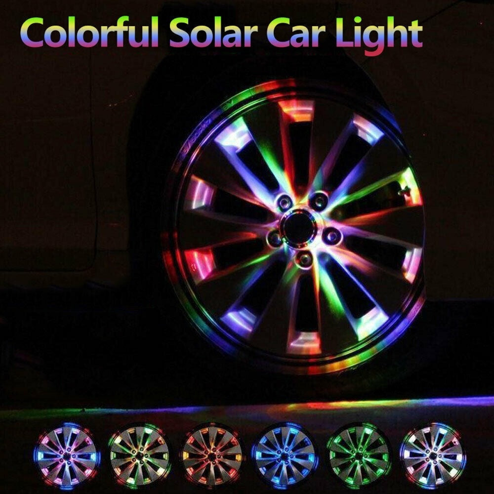 Solar Energy LED Tire Cap Light