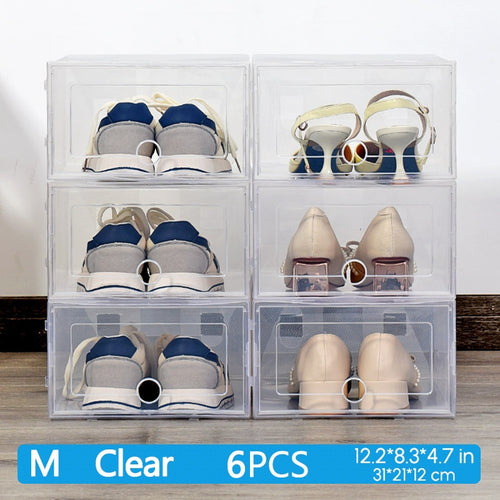 Transparent Shoe Box Shoes Organizer