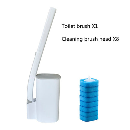 Disposable toilet brush