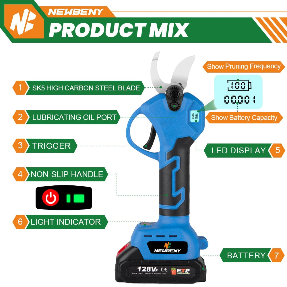 30mm Brushless Electric Pruner Shear