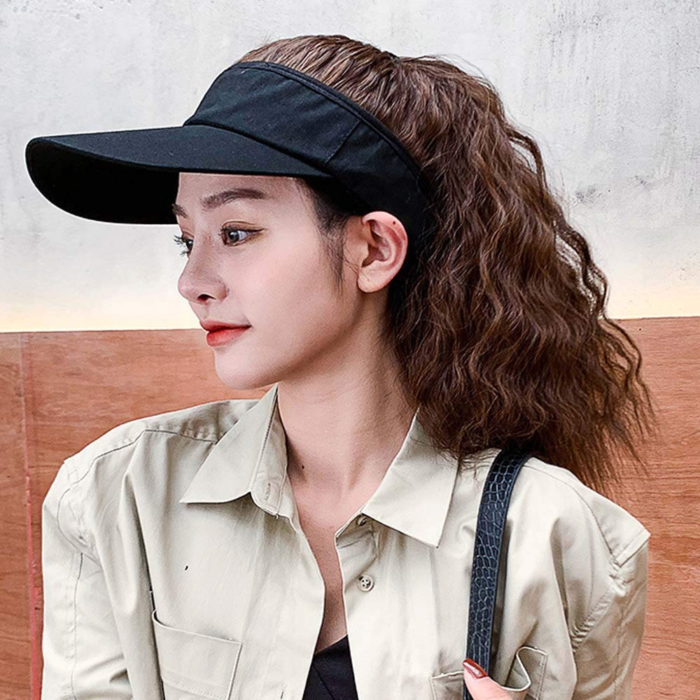 Women Artificial Hair Baseball Cap